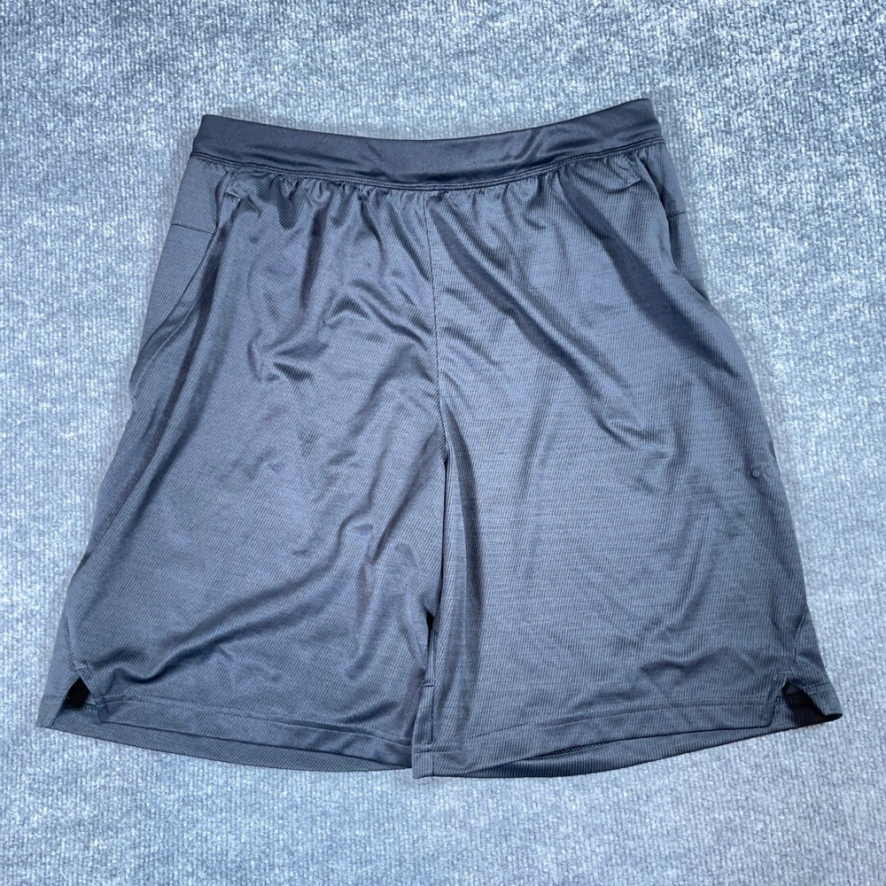 Adidas Shorts Men M Black Training Running Performance Drawstring Stretch #AB455